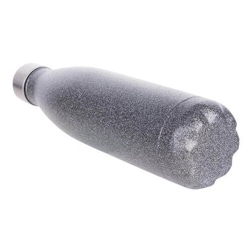 Bidon – bouteille pour boissons 500 ml pour sublimation - paillettes gris
