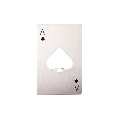 Otwieracz do butelek 5,5 x 8,5 cm do sublimacji - poker