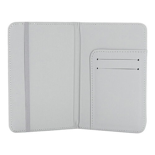 Lederen paspoorthoes voor sublimatie - wit