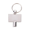 Key ring with a square key for sublimation - rectangle