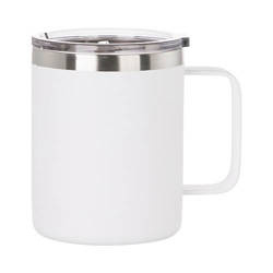 Taza de café de acero inoxidable para sublimación de 300 ml - blanco mate