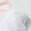 2000 ml long sublimation hot water bottle cover - white