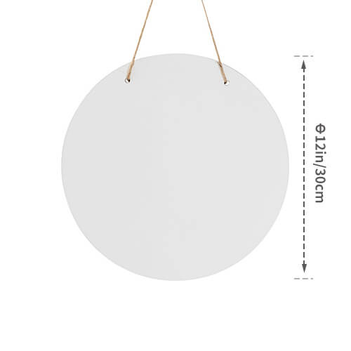 Door hanger made of MDF for sublimation - circle Ø 30 cm