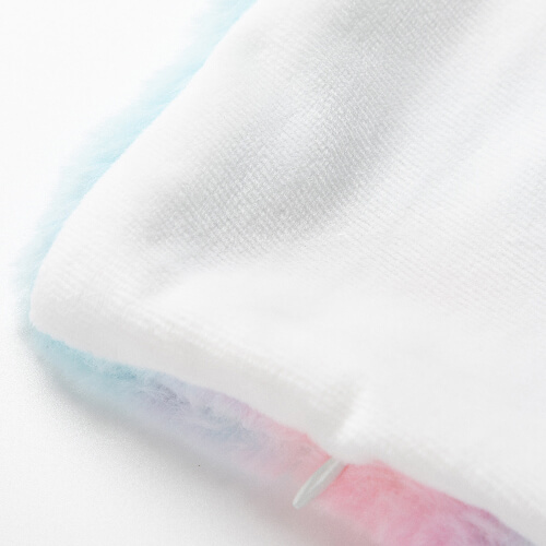 Taie d'oreiller colorée 40 x 40 cm en polaire et microfibre pour sublimation