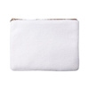 Plush cosmetic bag for sublimation - white