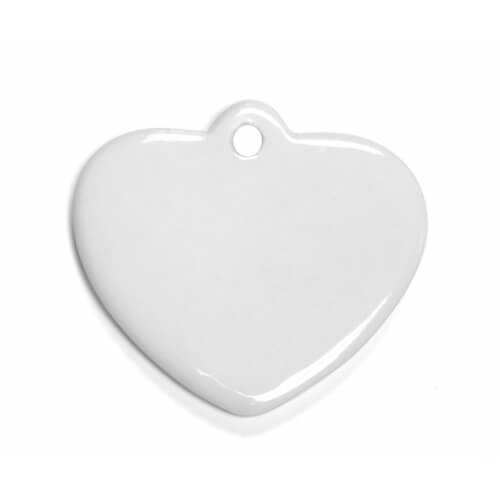 Kerámia medál szív szublimációs hőátvitel