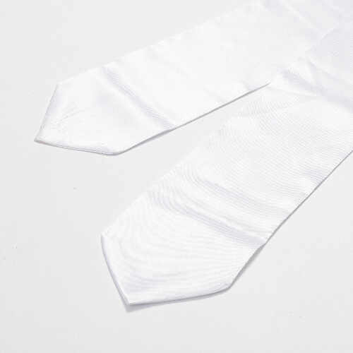 Cravate blanche 182 x 10 cm pour sublimation