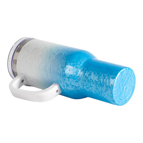 Κούπα ταξιδιού 1200 ml 3D Puff Cloud για εξάχνωση - λευκό και μπλε