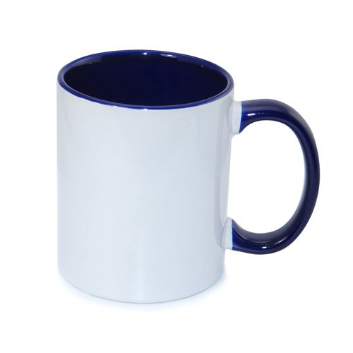 Taza ECO 330 ml FUNNY azul oscuro Sublimación Transferencia Térmica