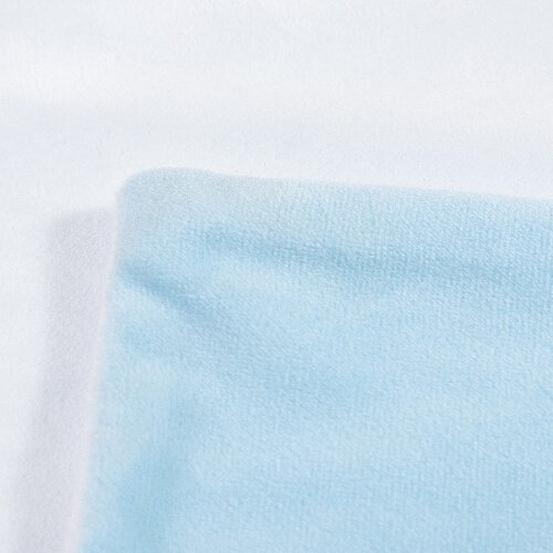 Taie d'oreiller en peluche BestSub 40 x 40 cm pour sublimation - bleu