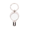 Key ring with a square key for sublimation - circle