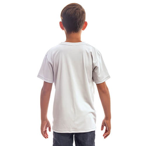 Youth Solar T-shirt met korte mouwen voor sublimatie - wit