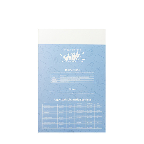 Sublimaatiopaperi 279 x 432 mm Craft Express - 110 arkkia