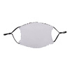 Large face mask with filter pocket and sequins for sublimation