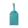 Leather luggage tag for sublimation - green dome