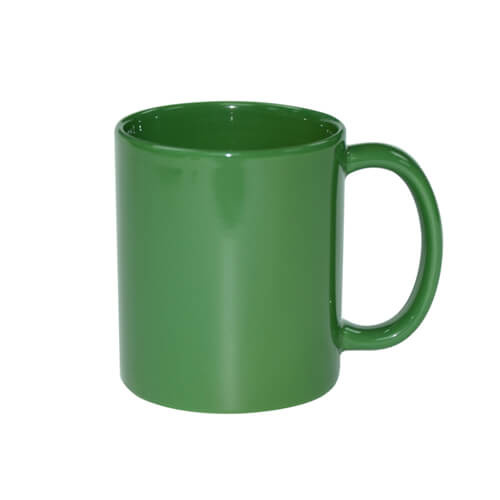 Mug Full Color - green glossy for thermal transfer