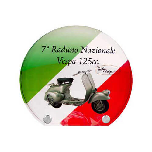 CERCHIO akrylstatuette 18 x 16 cm til sublimering