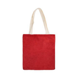 Pluche tas 34 x 37 cm voor sublimatie - rood