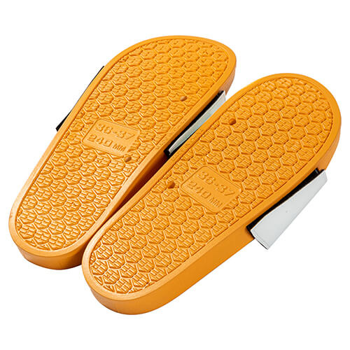 Pieaugušo flip-flops sublimācijai - dzeltena zole