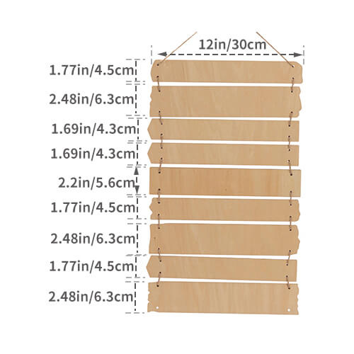 Negen multiplex ophangframes voor sublimatie