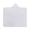 Manta minky con capota 150 x 130 cm para sublimación - blanco