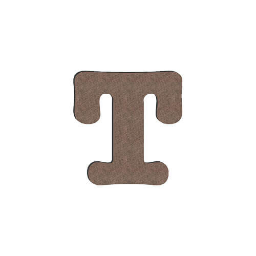 Декоративна буква от MDF за сублимация 10 cm T