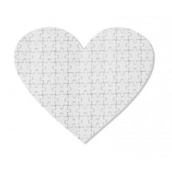 Pusselhjärta 19 x 18 cm 76 element Sublimation Thermal Transfer