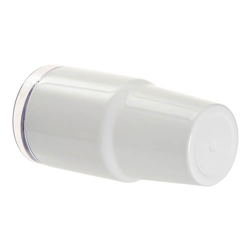 Taza de viaje de acero inoxidable 600 ml con tapa y pajita para sublimación - blanco