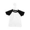Mini tricou pentru sublimare cu umeraș - negru