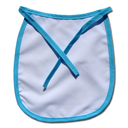 Baby bib Premium light blue trimming Sublimation Thermal Transfer