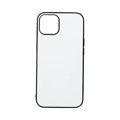 Crna gumena futrola za sublimaciju za iPhone 15