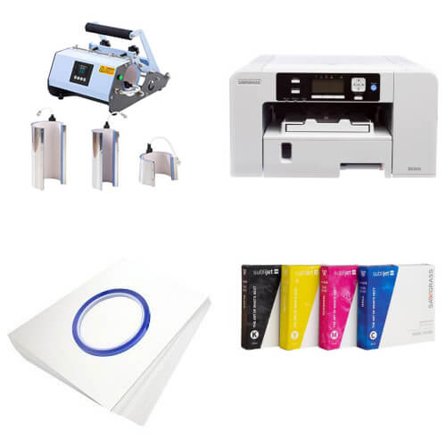 Sawgrass Virtuoso SG500 + Elite Pro Max 3-in-1 mokkenprinter kit voor sublimatie