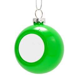 Boule de Noël Ø 6 cm pour sublimation - vert brillant