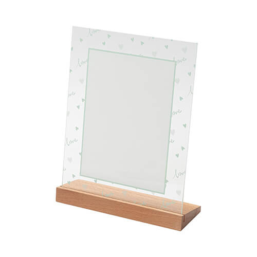 Rama de sticlă pentru sublimare - 20 x 25 cm - Blue Love