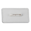 Badge en cuir 8,2 x 4,4 cm pour sublimation - blanc