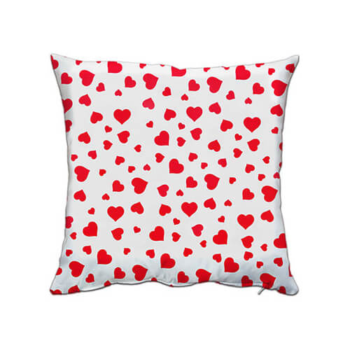 Funda de almohada satinada 38 x 38 cm para sublimación - Corazones
