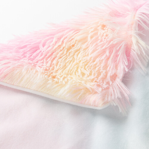 Colorful pillowcase 40 x 40 cm in long-haired fleece and microfiber for sublimation