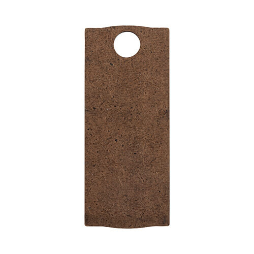 Fiberboard name badge with glitter for 1200 ml mug for sublimation - 3.2 x 8 cm