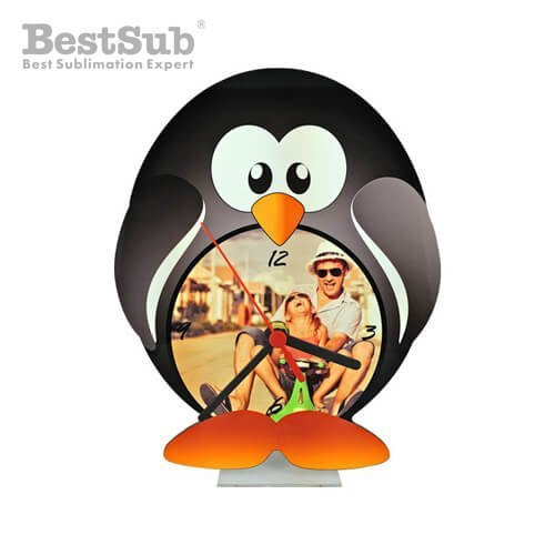 Seisev kell MDF-ist - Pingviin - Sublimatsioon Termotransfeer