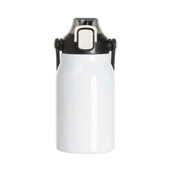 Stainless steel 1000 ml travel bottle with handle for sublimation - white