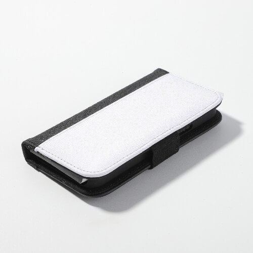 iPhone 12 Mini sublimatie lederen hoesje - zwart