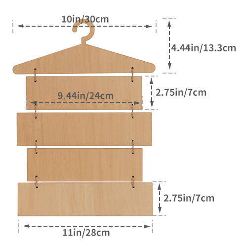 Five hanging plywood frames for sublimation - hanger