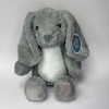 Lapin 25 cm pour impression par sublimation - gris