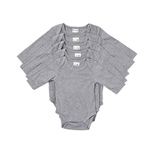 Body infantil con mangas largas para sublimación - gris