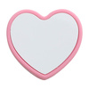 Silicone straw cap Ø 0,8 / 1 cm for sublimation - pink heart