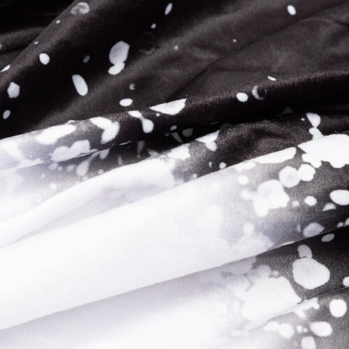 Plys Bleached Starry Black Rektanglet tæppe til sublimering