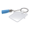 Acrylic keychain for sublimation - cottage with blue tassels