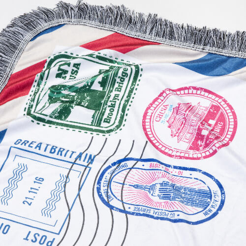 Plüss takaró 150 x 100 cm, borítékos kivitelben, szublimációs nyomtatáshoz