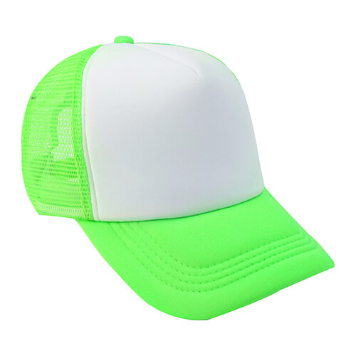 Trucker cap voor volwassenen voor sublimatie - neongroen
