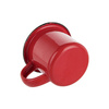 Emaille mok 100 ml rood met zwarte rand Thermische Sublimatie overdracht